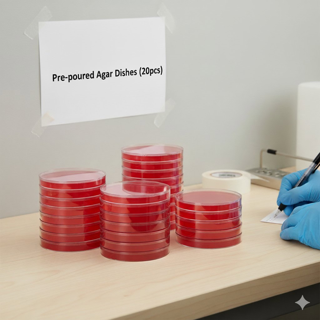 Pre-poured Agar Dishes (20pcs)