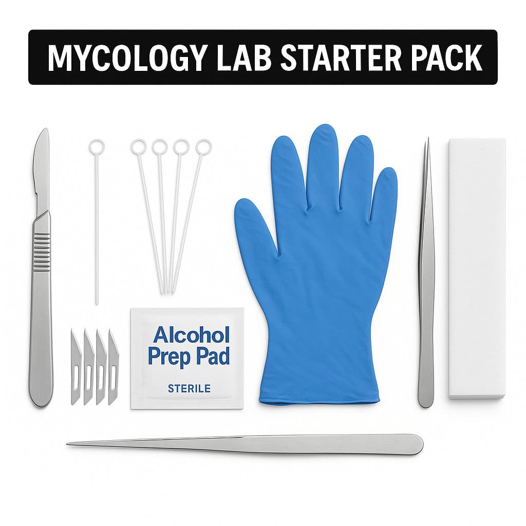 Mycology Lab Starter Pack – Essential Sterile Tools for Clean Culture Work